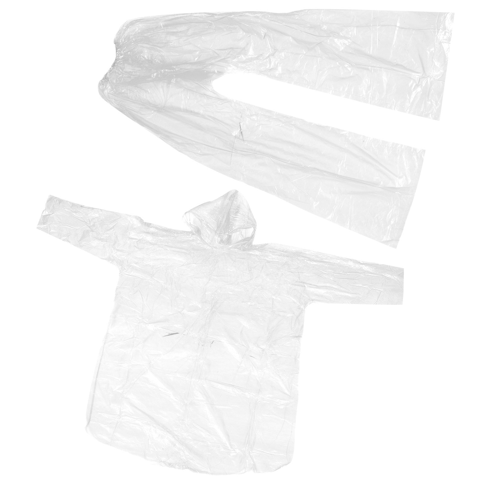 Emergency Poncho Rain - Hooded Clear Rain Poncho Set Waterproof