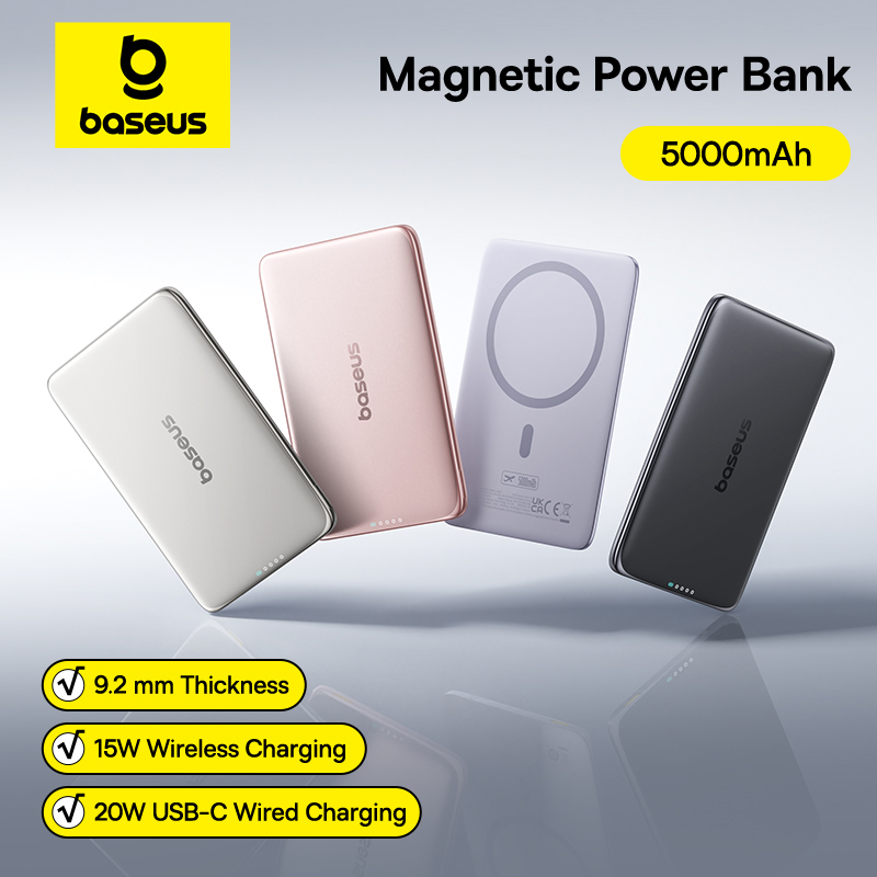 Baseus 5000mAh Magnetic Power  - Solar Emergency Charger recension och pris